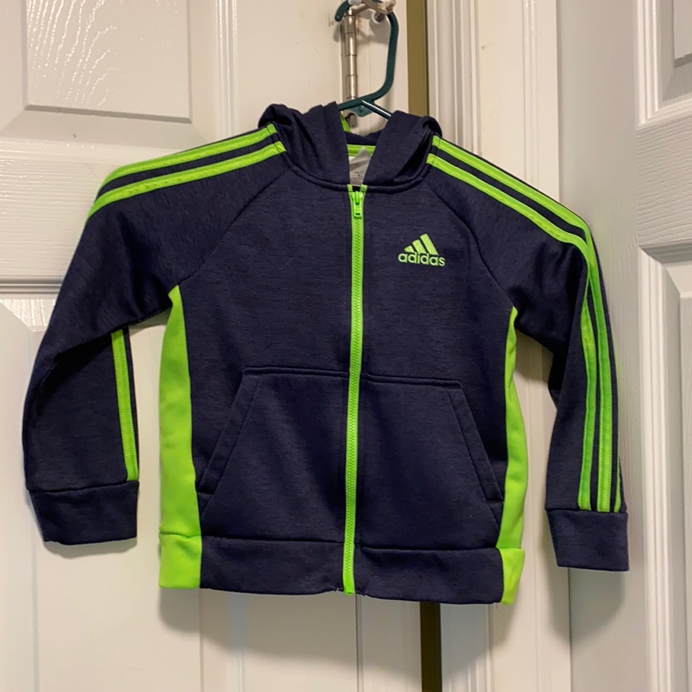 Adidas Boys Zip Up Hoodie